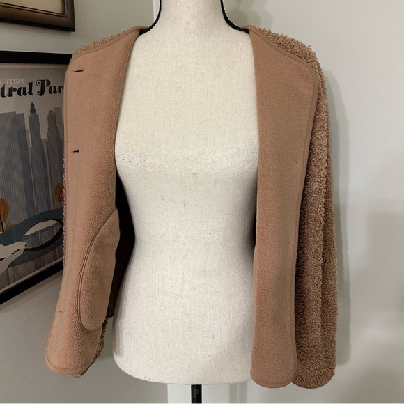 Uniqlo Pile Lined Fleece Button Up Cardigan SZ XS - Picture 3 of 5